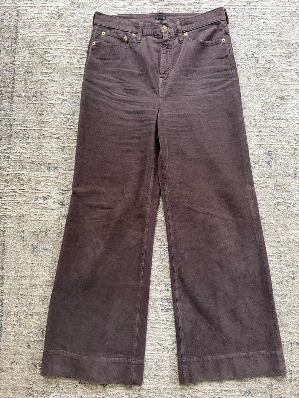J. Crew Women's Wide-Leg Pants in Dark Brown